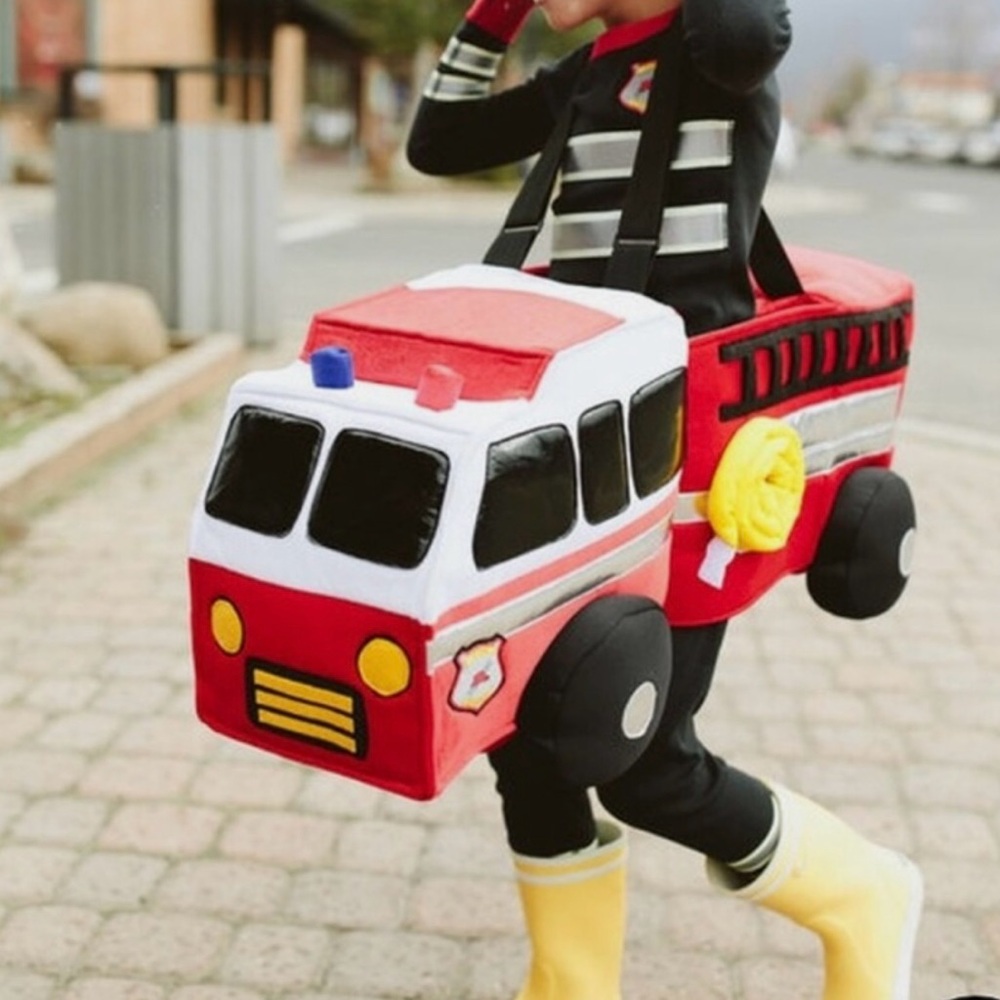 HTF Hanna Andersson 3D Firetruck Costume